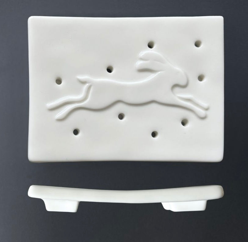 Hare Ceramic Soap Dish