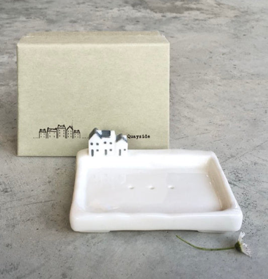 Quayside Scene Ceramic Soap Dish