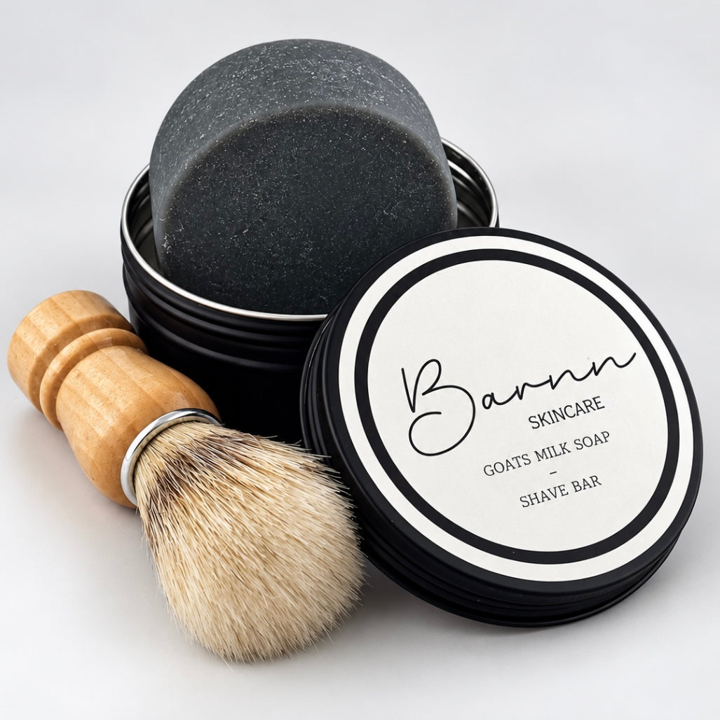 Charcoal & Goats Milk Shaving Kit