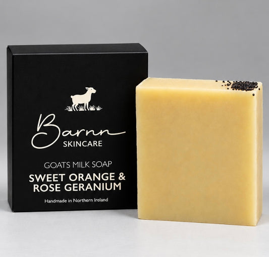 Sweet Orange & Rose Geranium Goats Milk Soap
