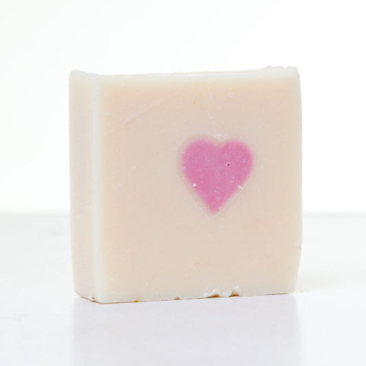 Raspberry Hearts Goat Milk Soap